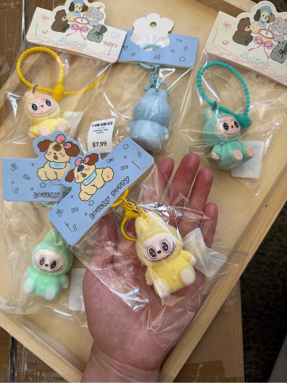 Cute Labubu Keychain Charm for Kids- Back to school kids gift-Not from Pop Mart